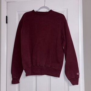 Champion Men's Burgundy Crewneck Sweater Size Medium
